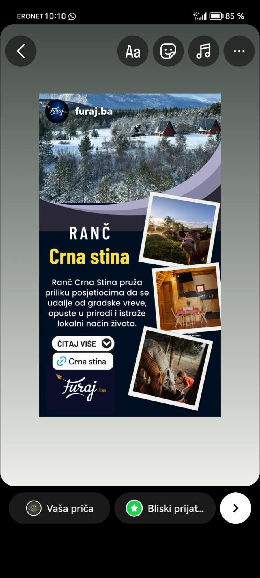 Villa Vikendica Crna Stina Livno Esterno foto